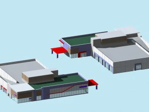 city planning office building fashion design - 187 3D Model