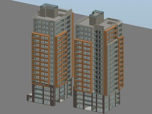 city planning office building fashion design - 189 3D Model