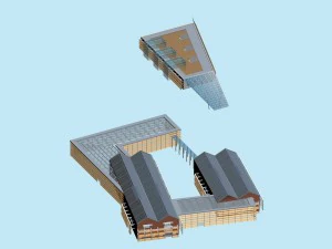 city planning office building fashion design - 190 3D Model