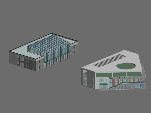 city planning office building fashion design - 195 3D Model .c4d .max .obj .3ds .fbx .stl .blend 