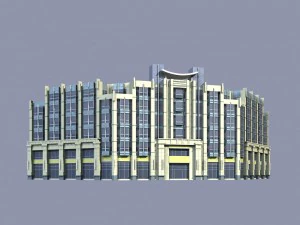 city planning office building fashion design - 197 3D Model