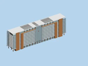 city planning office building fashion design - 201 3D Model