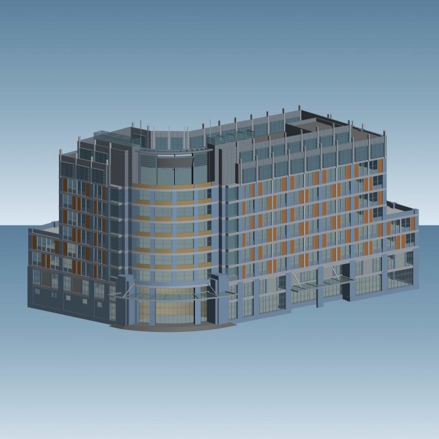 city planning office building fashion design - 206 Modelo 3D .c4d .max .obj .3ds .fbx .stl .blend 