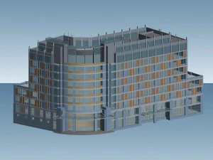 city planning office building fashion design - 206 3D Model