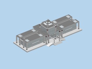 city planning office building fashion design - 209 3D Model