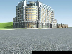 city planning office building fashion design - 210 3D Model