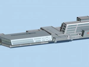 dise&ntilde;o de moda del edificio de oficinas de planificaci&oacute;n urbana - 211 Modelo 3D
