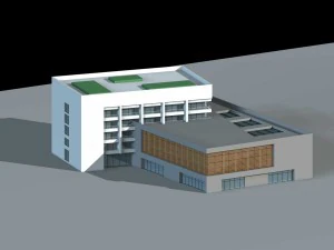 city planning office building fashion design - 216 3D Model