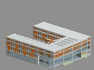 stadsplanning kantoorgebouw modeontwerp - 218 3D Model