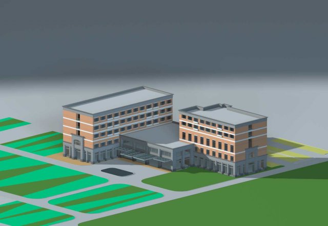 city planning office building fashion design - 221 3D Model .c4d .max .obj .3ds .fbx .stl .blend 