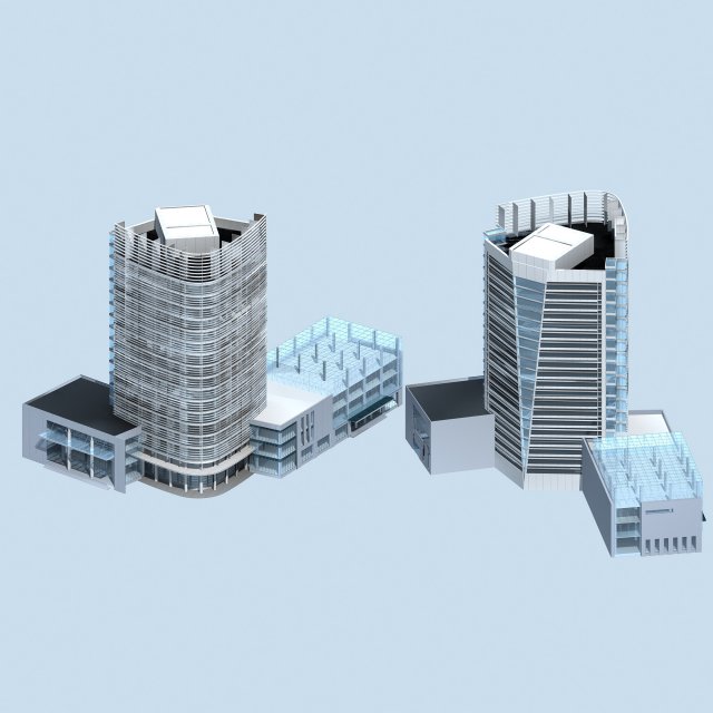 city planning office building fashion design - 229 3D Модель .c4d .max .obj .3ds .fbx .stl .blend 