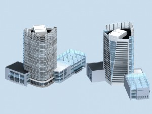city planning office building fashion design - 229 3D-Modell