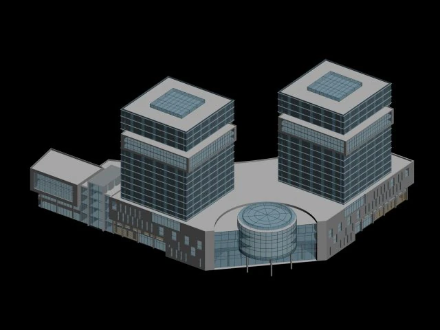 city planning office building fashion design - 230 3D Model .c4d .max .obj .3ds .fbx .stl .blend 