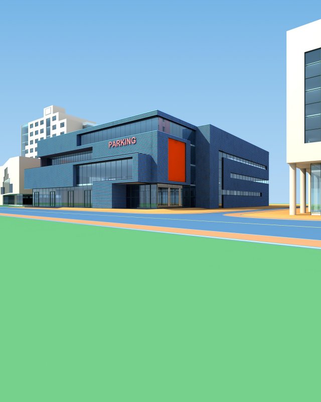 city planning office building fashion design - 232 3D 모델 .c4d .max .obj .3ds .fbx .stl .blend