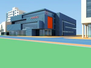 design de moda de prédio de escritórios de planejamento urbano - 232 Modelo 3D