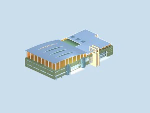 city planning office building fashion design - 236 3D Model