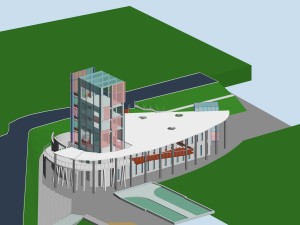 city planning office building fashion design - 238 3D Model