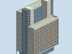 city planning office building fashion design - 239 3D Model