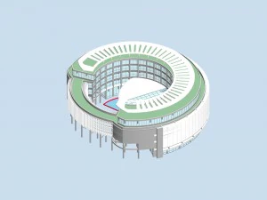 projektowanie mody biurowca urbanistyki - 242 Model 3D