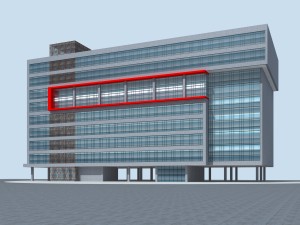 city planning office building fashion design - 243 3D Model