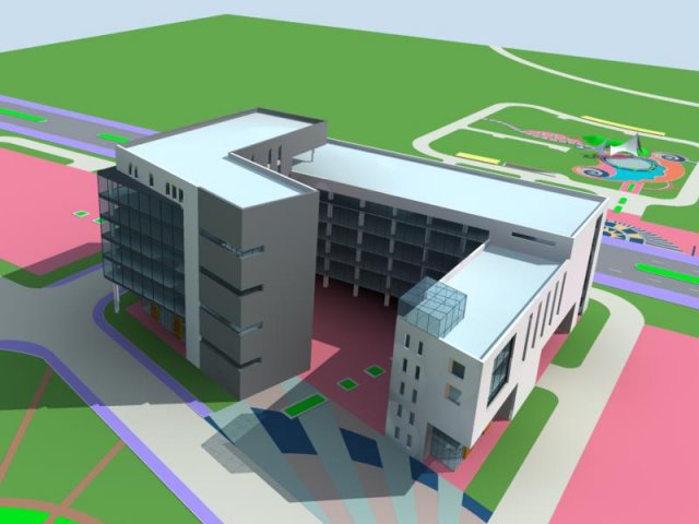city planning office building fashion design - 244 Modello 3D .c4d .max .obj .3ds .fbx .stl .blend 