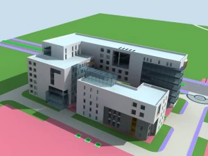 city planning office building fashion design - 250 3D Model