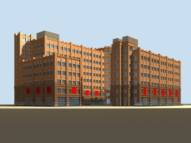 city planning office building fashion design - 251 3D Model .c4d .max .obj .3ds .fbx .stl .blend 