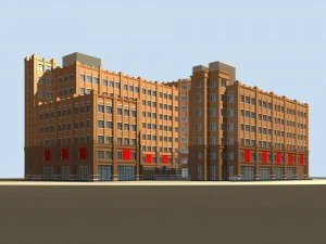 city planning office building fashion design - 251 3D Model