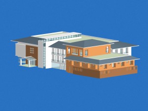 city planning office building fashion design - 252 3D Модель