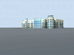 design de moda de pr&eacute;dio de escrit&oacute;rios de planejamento urbano - 253 Modelo 3D