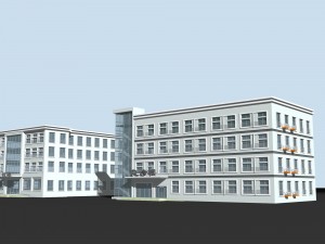 city planning office building fashion design - 254 3D Model
