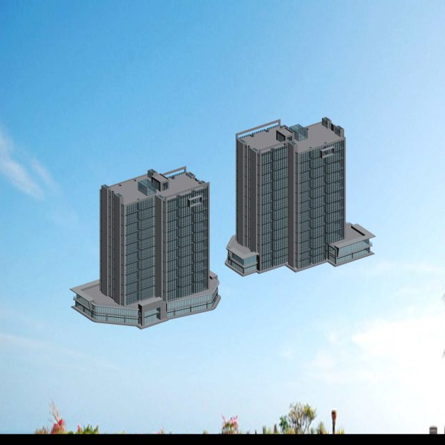 city planning office building fashion design - 255 3D Model .c4d .max .obj .3ds .fbx .stl .blend 