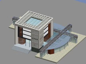 Городское планирование, офисное здание, дизайн одежды - 256 3D Модель