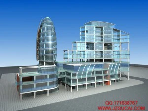 desain busana gedung perkantoran perencanaan kota - 257 Model 3D