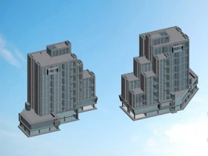 city planning office building fashion design - 260 3D Model