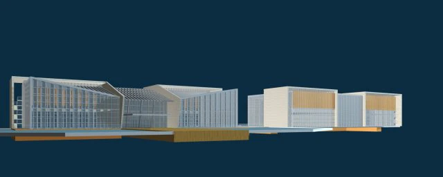 city planning office building fashion design - 261 3D Model .c4d .max .obj .3ds .fbx .stl .blend 