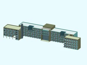 city planning office building fashion design - 265 3D Model