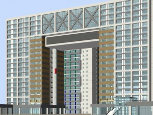 city planning office building fashion design - 266 3D Model