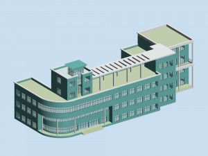 city planning office building fashion design - 268 3D Model