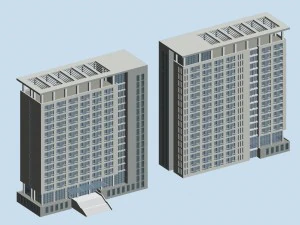 city planning office building fashion design - 270 3D Model