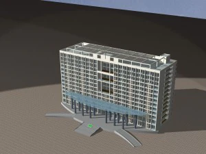 city planning office building fashion design - 273 3D Model