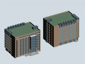 desain busana gedung perkantoran perencanaan kota - 274 Model 3D