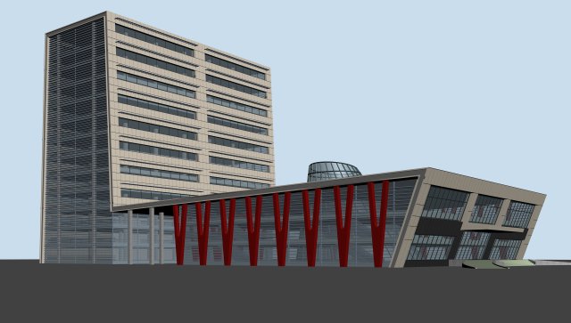 city planning office building fashion design - 276 3D Модель .c4d .max .obj .3ds .fbx .stl .blend 