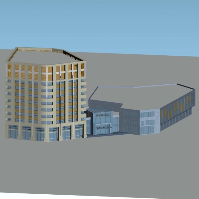 city planning office building fashion design - 278 3D 모델 .c4d .max .obj .3ds .fbx .stl .blend 