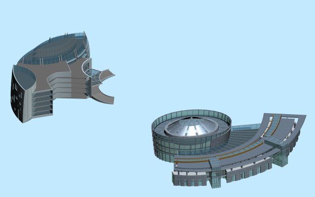 city planning office building fashion design - 279 3D Modell .c4d .max .obj .3ds .fbx .stl .blend