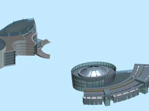 city planning office building fashion design - 279 3D Model