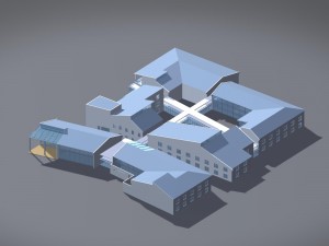 city planning office building fashion design - 282 3D Model