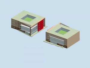 şehir planlama ofis binası moda tasarımı - 284 3D Model