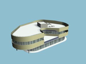 city planning office building fashion design - 285 3D Model