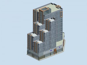 city planning office building fashion design - 287 3D Model